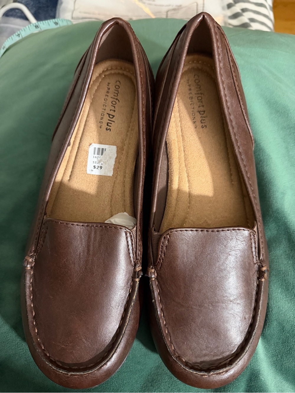 comfort plus by Predictions Dark Brown Slip-On Loafers